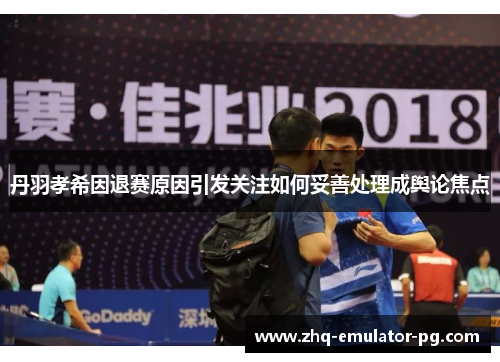 丹羽孝希因退赛原因引发关注如何妥善处理成舆论焦点 丹羽孝希因退赛原因引发关注如何妥善处理成舆论焦点